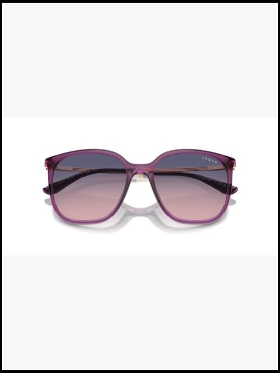 Square Sunglasses with Gradient Lenses and UV Protection